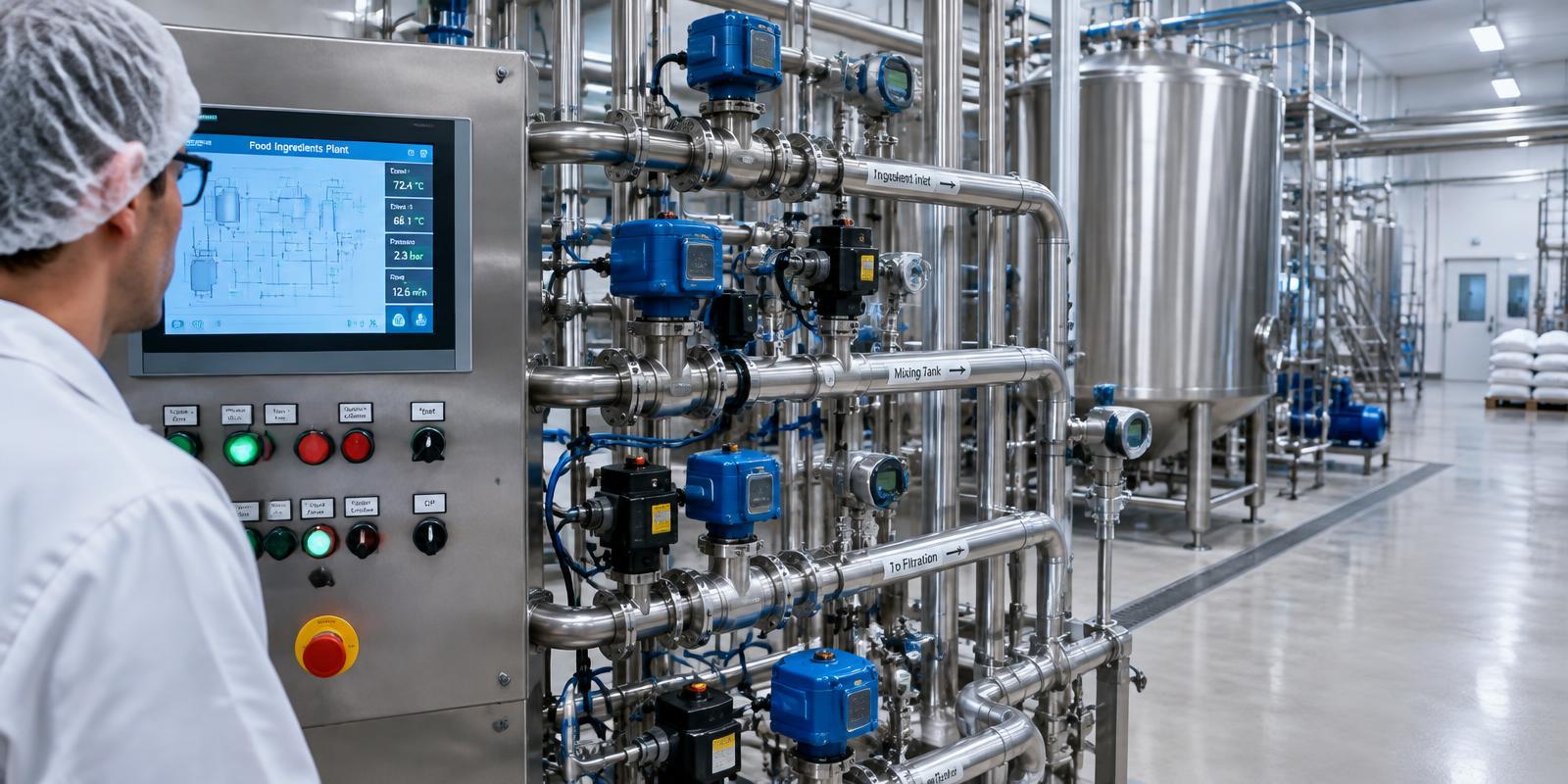 Quadro di controllo e valvole di processo